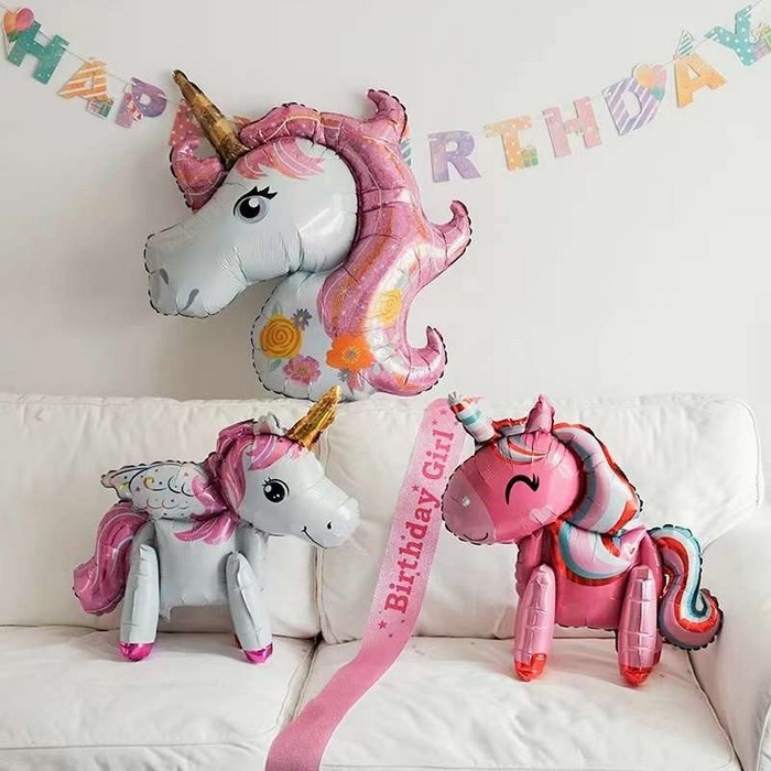 Шар фольгированный 47" &laquo;Единорог&raquo;, розовый