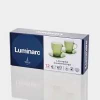 Набор чайный Luminarc &laquo;Луиз&raquo;, 12 предметов, стекло, шартрез