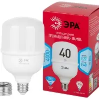 Лампа светодиодная LED 40 Вт 3900Лм 4000К T100 нейтральный E27/E40 (переходник) 150-275В LED POWER T100-40W-4000-E27/E40 Red Line