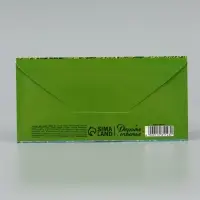 Конверт для денег &laquo;На санаторий&raquo;, зелёный, 16.5&times;8 см