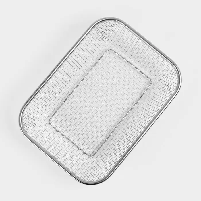 Сито-корзинка Доляна, 30&times;22 см, 201 нержавеющая сталь, серебристое