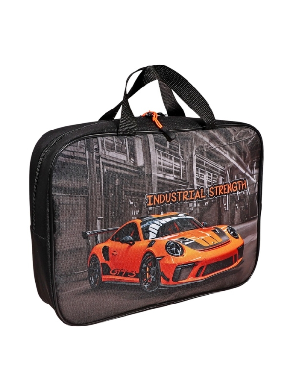 Папка с ручками текстильная А4, 350×270×80 мм, Stavia «Оранжевая машина»