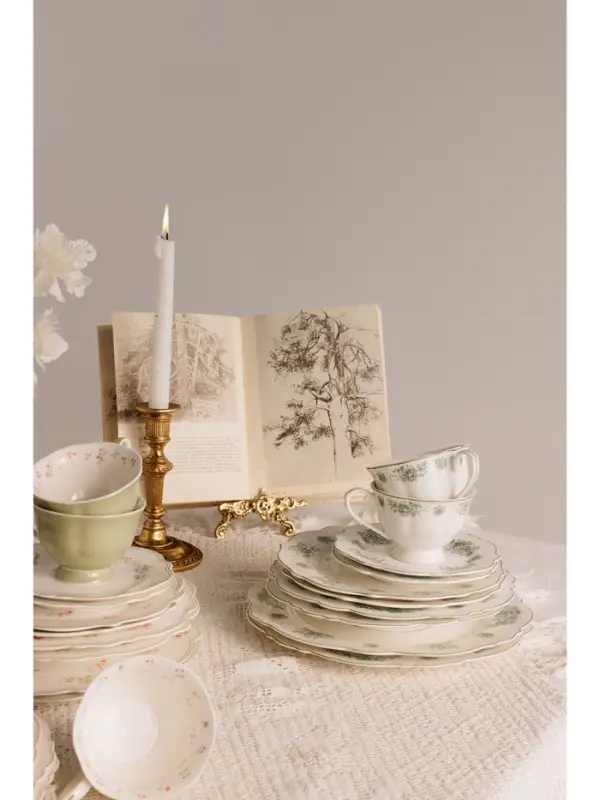 Тарелка WY Emerald Essence, d=26.5 см, фарфор, белая