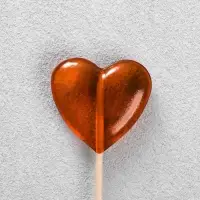 Карамель леденцовая &laquo;Сердце&raquo; клубника, 14 г