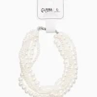 Обвес на штаны "Бусины жемчужные", цвет белый в серебре 25+удл Обвес на штаны "Бусины жемчужные", цвет белый в серебре 25+удл