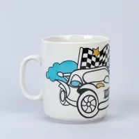 Кружка керамика под роспись акрилом "Тачка" (краска в наборе)