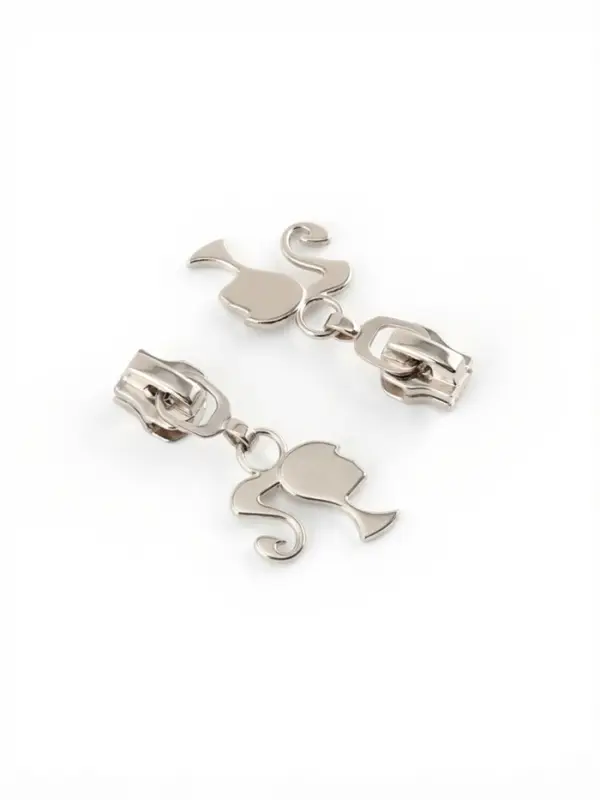 Бегунок для металлической молнии, №5, &laquo;Кукла&raquo;, 10 шт., цвет никель