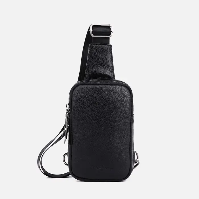 Сумка-слинг на молнии, цвет чёрный Сумка-слинг на молнии, цвет чёрный