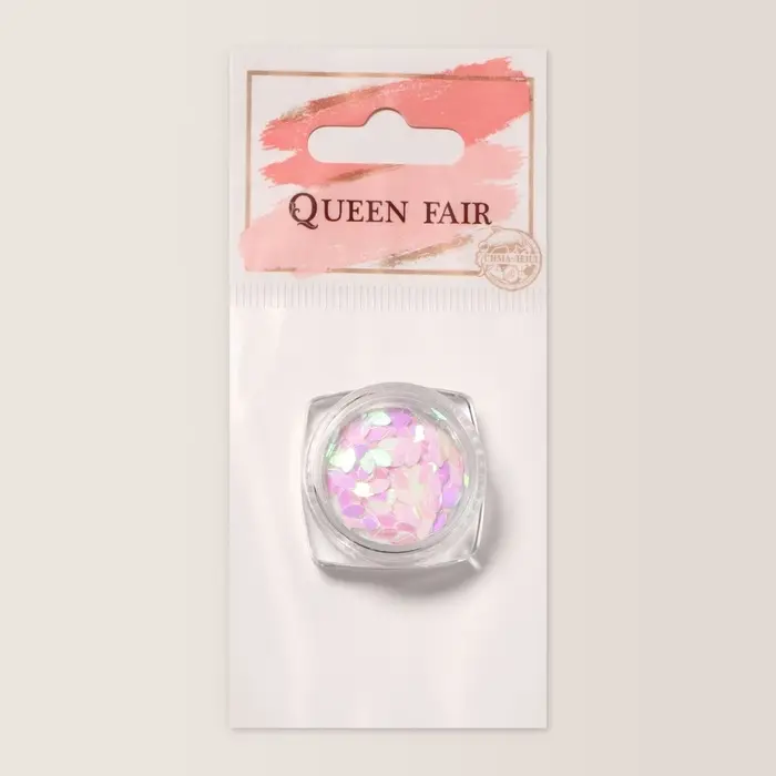 Пайетки для декора «Лепестки», голографические, белые Пайетки для декора «Лепестки», голографические, белые