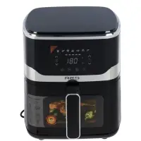 Аэрогриль RED SOLUTION W262, 1500 Вт, 5 л, 80-200°С, 7 программ, сенсорное управление, чёрный