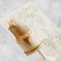 Конверт для денег «В день свадьбы», 16.5×8 см