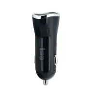 Автомобильное зарядное устройство с кабелем USB на MicroUSB + 2 USB 2A AZ-07 ISA черное