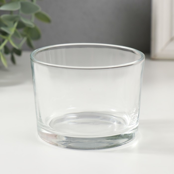 Подсвечник стекло на 1 свечу Подсвечник стекло на 1 свечу "Круглый" прозрачный 8х8х6 см