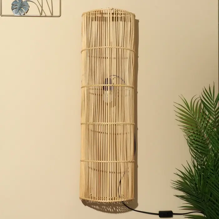 Светильник настенный из ротанга «Айша», 2×120 Вт, Е27, 23×15×80 см Светильник настенный из ротанга «Айша», 2×120 Вт, Е27, 23×15×80 см