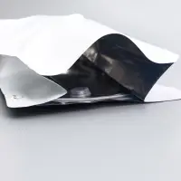 Пакет восьмишовный с отрывным замком, белый, матовый, 34×15 + 7.5 см