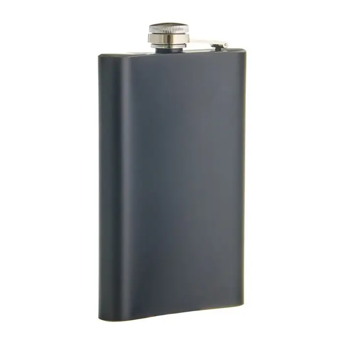 Фляжка для алкоголя Мастер К, 300 мл, 10 oz, армейская, нержавеющая сталь, чёрная
