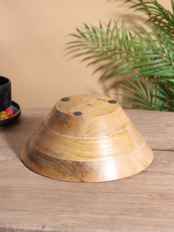 Салатник «Желтые и синие цветы», 25×25×10 см, дерево манго Салатник «Желтые и синие цветы», 25×25×10 см, дерево манго