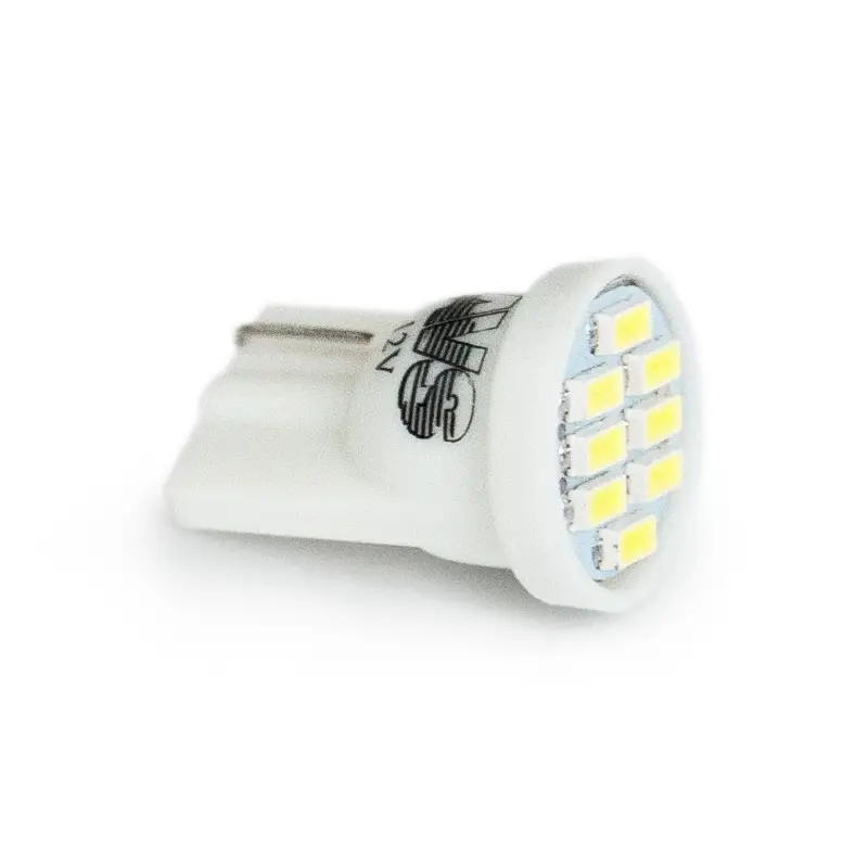 T099 T10/белый/ (W2.1x9.5d)8SMD 3014,блистер 2 шт.