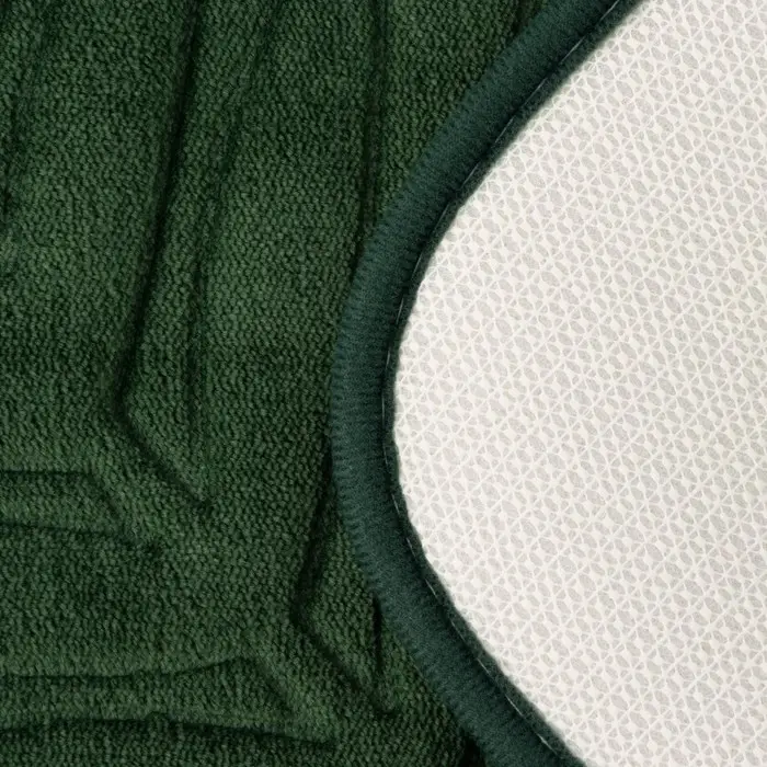 Коврики для ванной и туалета Доляна &laquo;Тропики&raquo;, 2 шт.: 40&times;50 см, 50&times;80 см, цвет зелёный