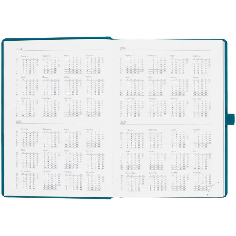 Ежедневник Favor Metal, недатированный, бирюзовый Ежедневник Favor Metal, недатированный, бирюзовый