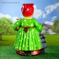 Садовая фигура "Тёща с котом и собакой" 51х44х77см МИКС