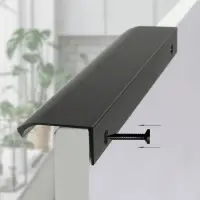 Ручка торцевая CAPPIO RT002BL, L=500 мм, м/о 288 мм, цвет черный, 4 шт.