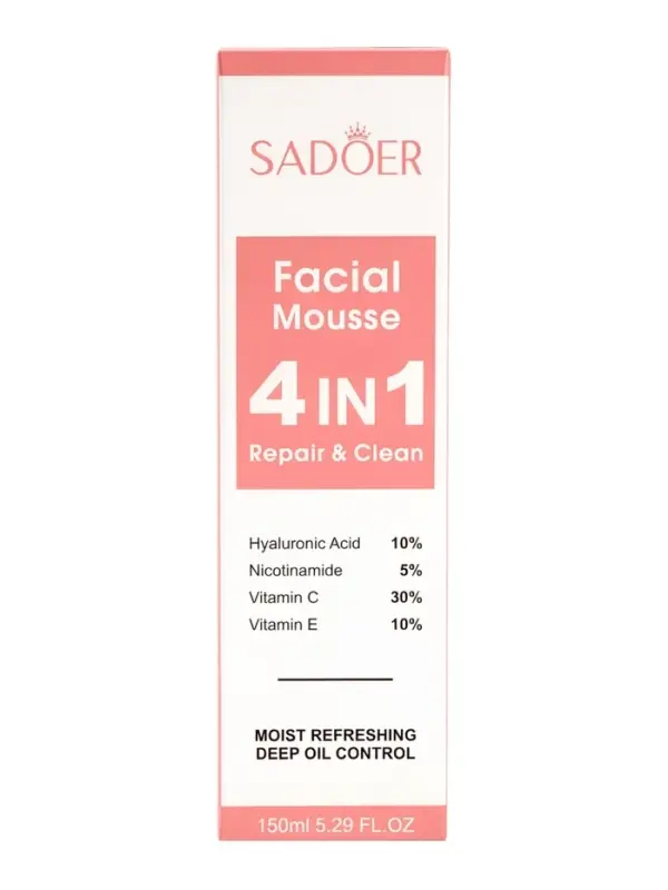 Пенка для умывания 4 в1, восстановление и очищение, 150 мл