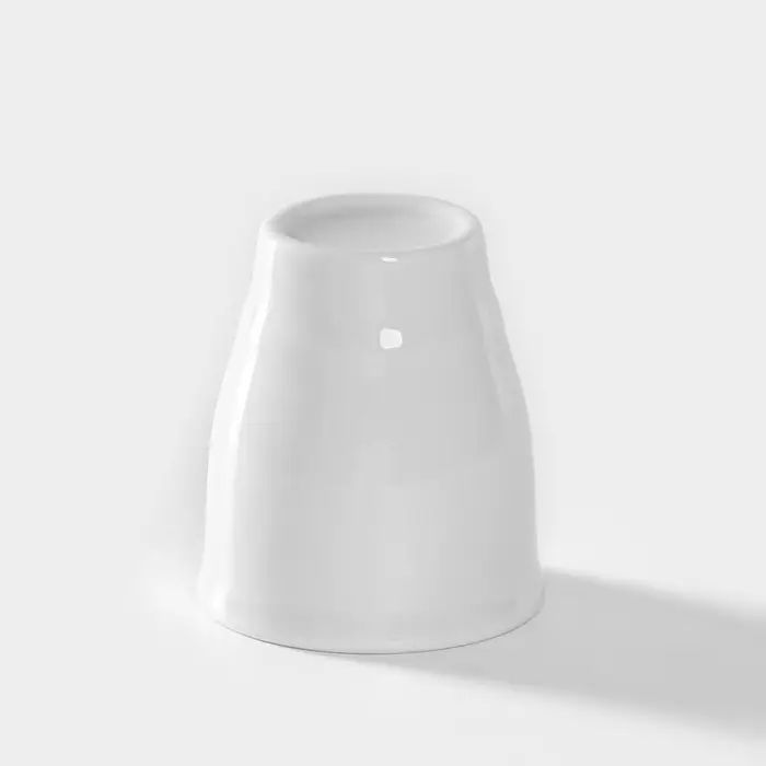 Подставка для яйца, рюмка Добрушский завод &laquo;Бельё&raquo;, 50 мл, фарфор, белая