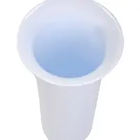 Ваза для цветов с колышком 0,65л d10см h26см, цвет белый