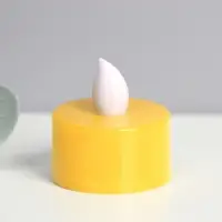 Светодиодные свечи, ночники LED RISALUX &laquo;Для чудесных моментов!&raquo; набор 2 шт., жёлтые, RGB, 3.5&times;3.5&times;4 см