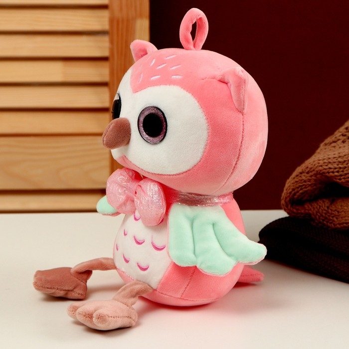 Мягкая игрушка «Совёнок», 23 см, цвет розовый Мягкая игрушка «Совёнок», 23 см, цвет розовый