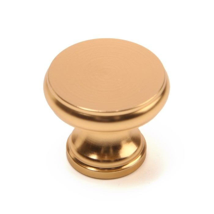 Ручка-кнопка CAPPIO PK321, d=24 мм, цвет золото, 8 шт.