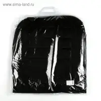 Накидка с подогревом TORSO, 12 В, регулятор, провод 120 см, иск. мех, черный