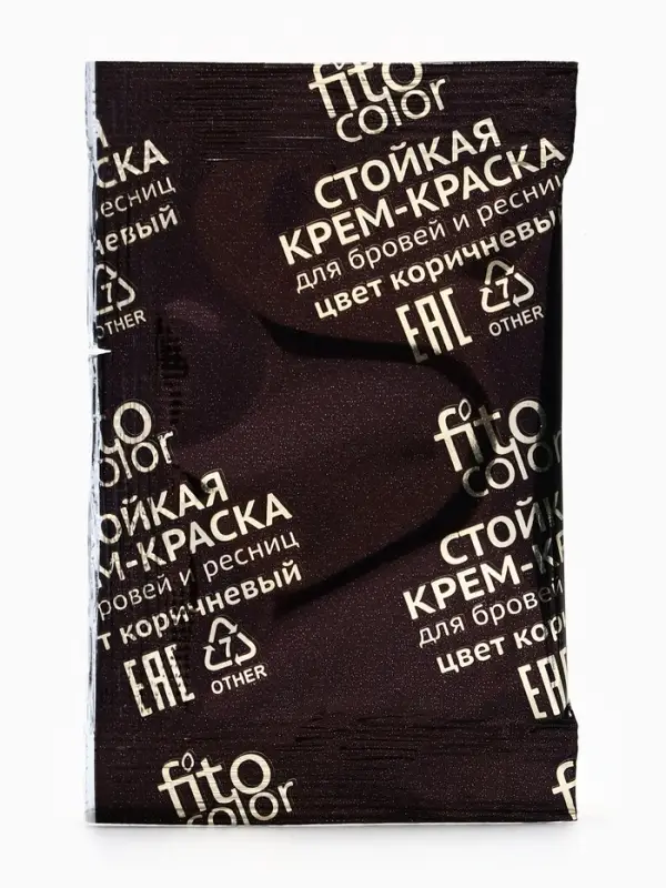 Крем-краска стойкая для бровей и ресниц Fito color, коричневый 3.0, 2&times;2 мл