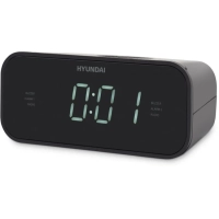 Радиобудильник H-RCL221 черный LCD подсв белая часы цифровые