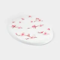 Сиденье для унитаза с крышкой &laquo;Декор. Сакура&raquo;, 44.5&times;37 см, белое