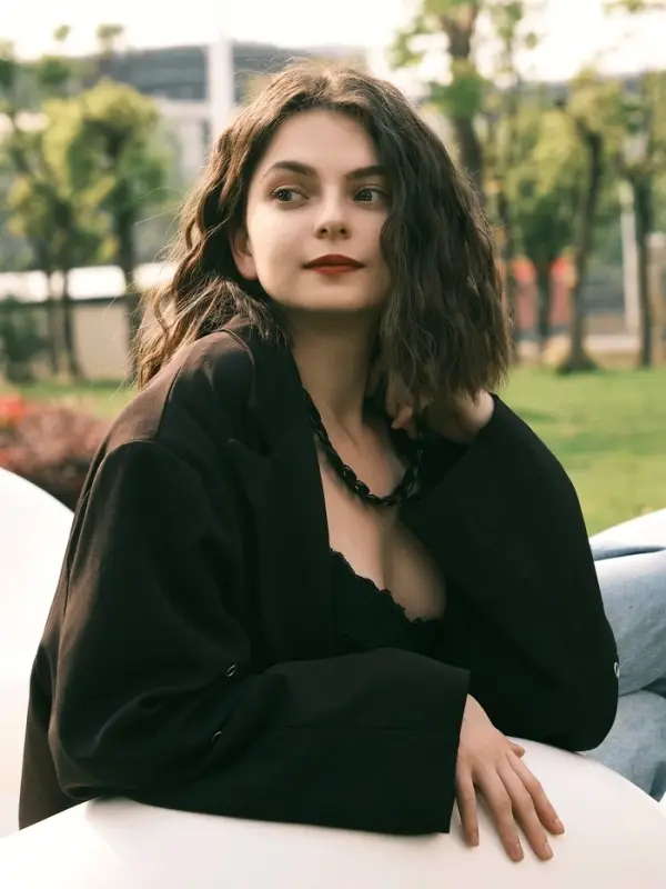 Колье &laquo;Цепь&raquo;, диагональ, чёрное, 45 см