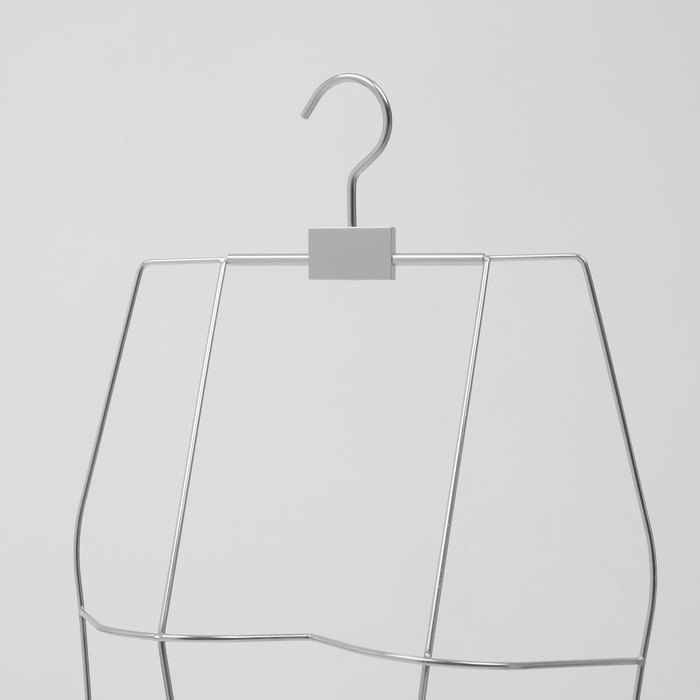 Вешалка контурная, обхват 64×58×70 см, металл, цвет серебро