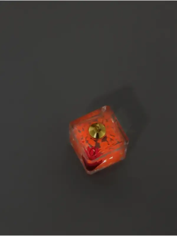 Подвеска для творчества акрил Подвеска для творчества акрил "Цветок в кубе" светится в темноте МИКС 1,6х1,6х1,8 см