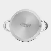 Кастрюля Катунь &laquo;Диана&raquo;, 6 л, d=24 см, с крышкой, капсульное дно, индукция, нержавеющая сталь, AISI - 201, хромированная