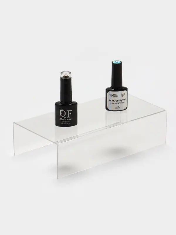 Подставка ступенька одинарная 20&times;10&times;5 см, оргстекло 2 мм