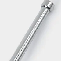 Ёрш для унитаза настенный с крышкой Accoona, 11.5&times;13.5&times;37.5 см, стекло, хром