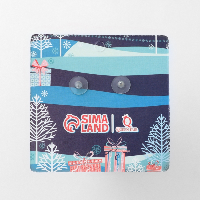 Новый год! Серьги «Новогодние» спираль- ёлочка, цветные в серебре Новый год! Серьги «Новогодние» спираль- ёлочка, цветные в серебре