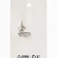 Серьги каффы &laquo;Жемчужная диадема&raquo;, 2 шт. белые в серебре