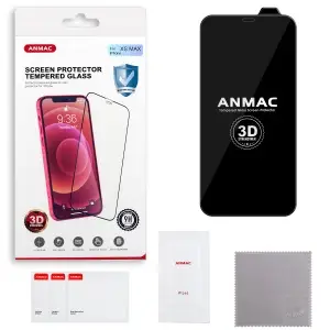 Защитное стекло для iPhone XS Max 3D ANMAC черное усиленное Арт. 1137192
