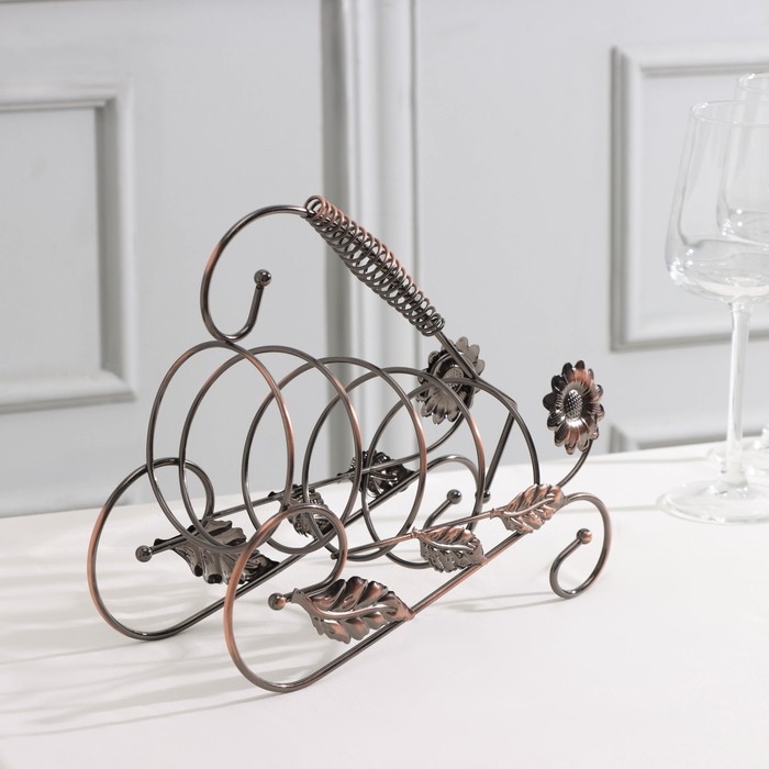 Подставка для бутылки Доляна, 25×10×20 см Подставка для бутылки Доляна, 25×10×20 см