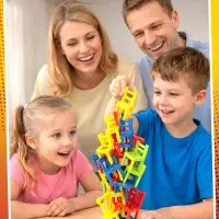 Настольная игра Лас Играс KIDS &laquo;На 4 ногах&raquo;, 18 стульев, 8 цветов, 2-4 игрока, 5+