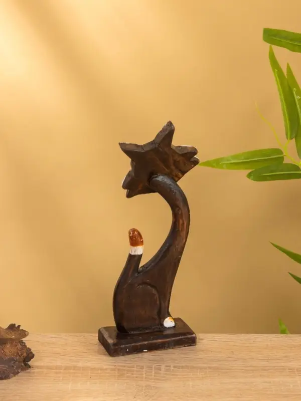 Сувенир на подставке «Киса», 25-27 см, дерево, МИКС