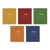 Тетрадь 18 листов в линию Calligrata &laquo;Однотонная Классика Линовка. Эконом&raquo;, обложка мелованная бумага, ВД-лак, блок №2 (серые листы), МИКС