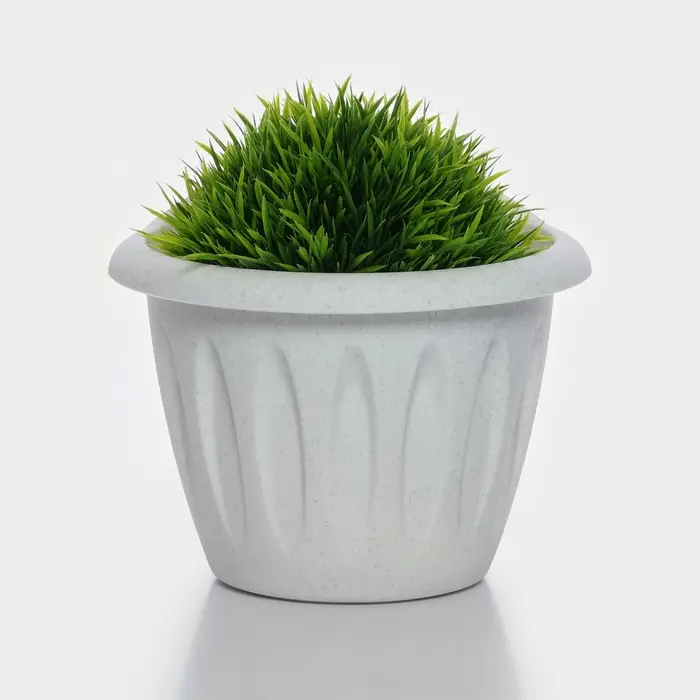 Кашпо настенное для цветов &laquo;Фелиция&raquo;, 1 л, d=16 см, мраморное